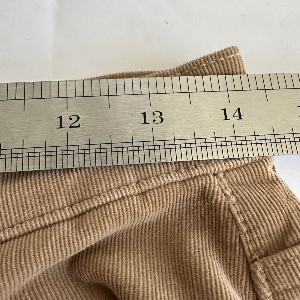MOTHER Cafe Spice Corduroy Wide Leg Pants Womens Size 27 HW Tunnel Vision Sneak - Picture 11 of 13
